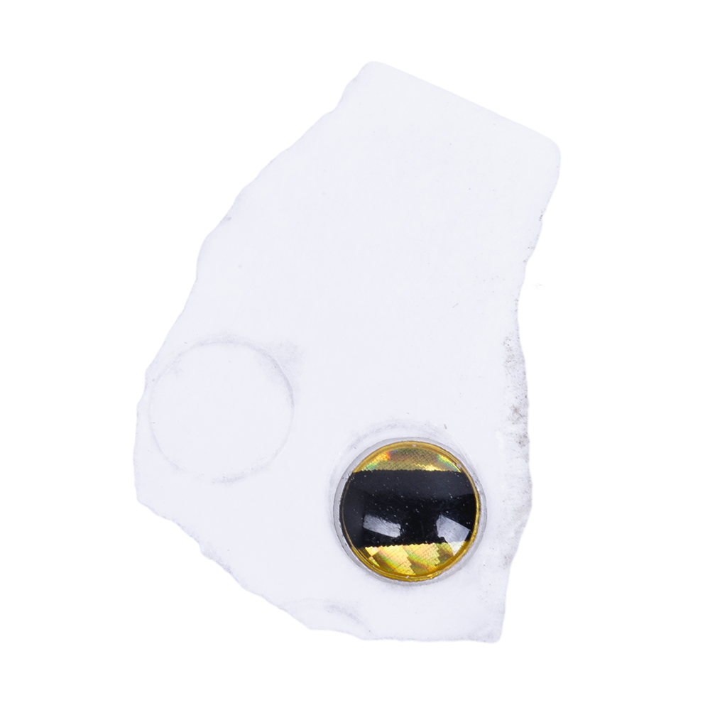 Глазок 3D самоклеящийся 4 мм 48 шт. желтый	. Фото №1