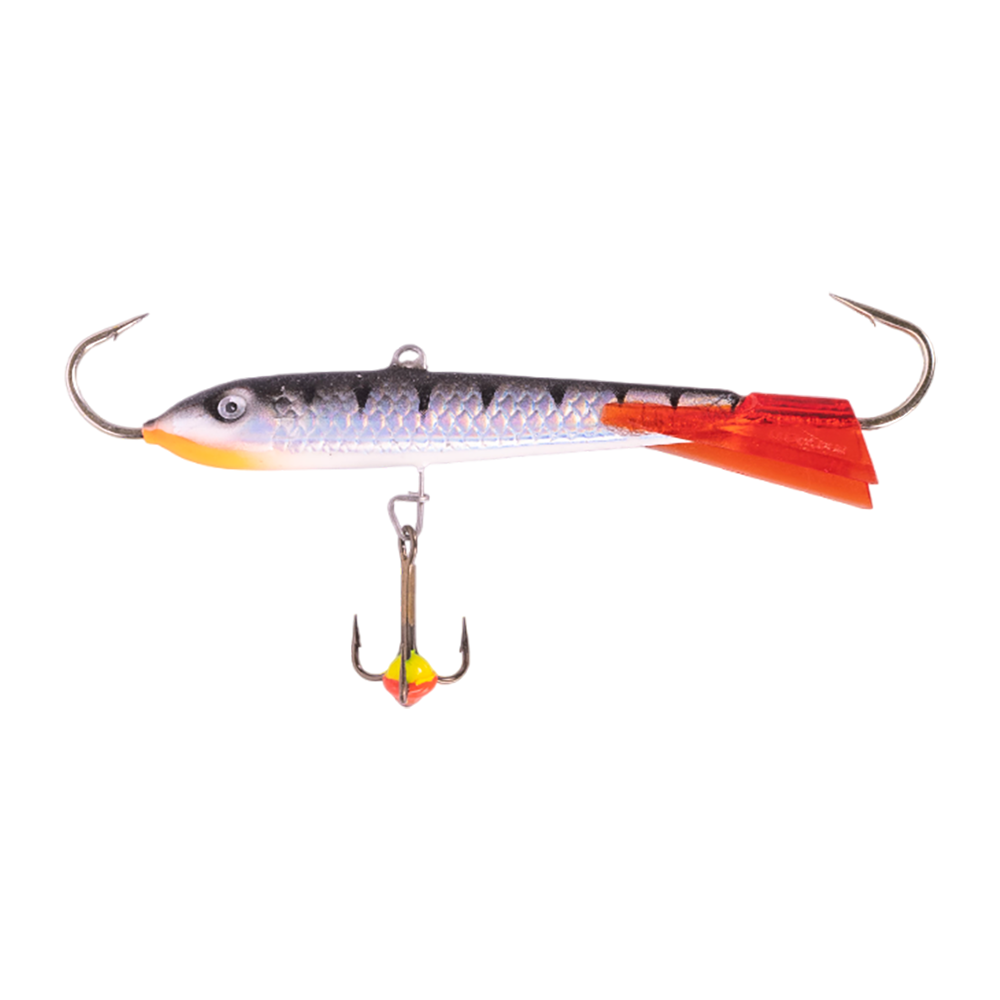 Балансир Lucky John CLASSIC 80мм, 25гр, цвет (12HRT) с тройником. Фото №1