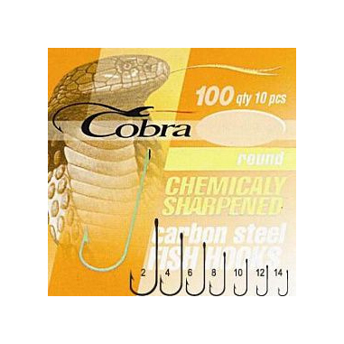 Крючки Cobra ROUND серия 100N размер 010 10шт. Фото №2