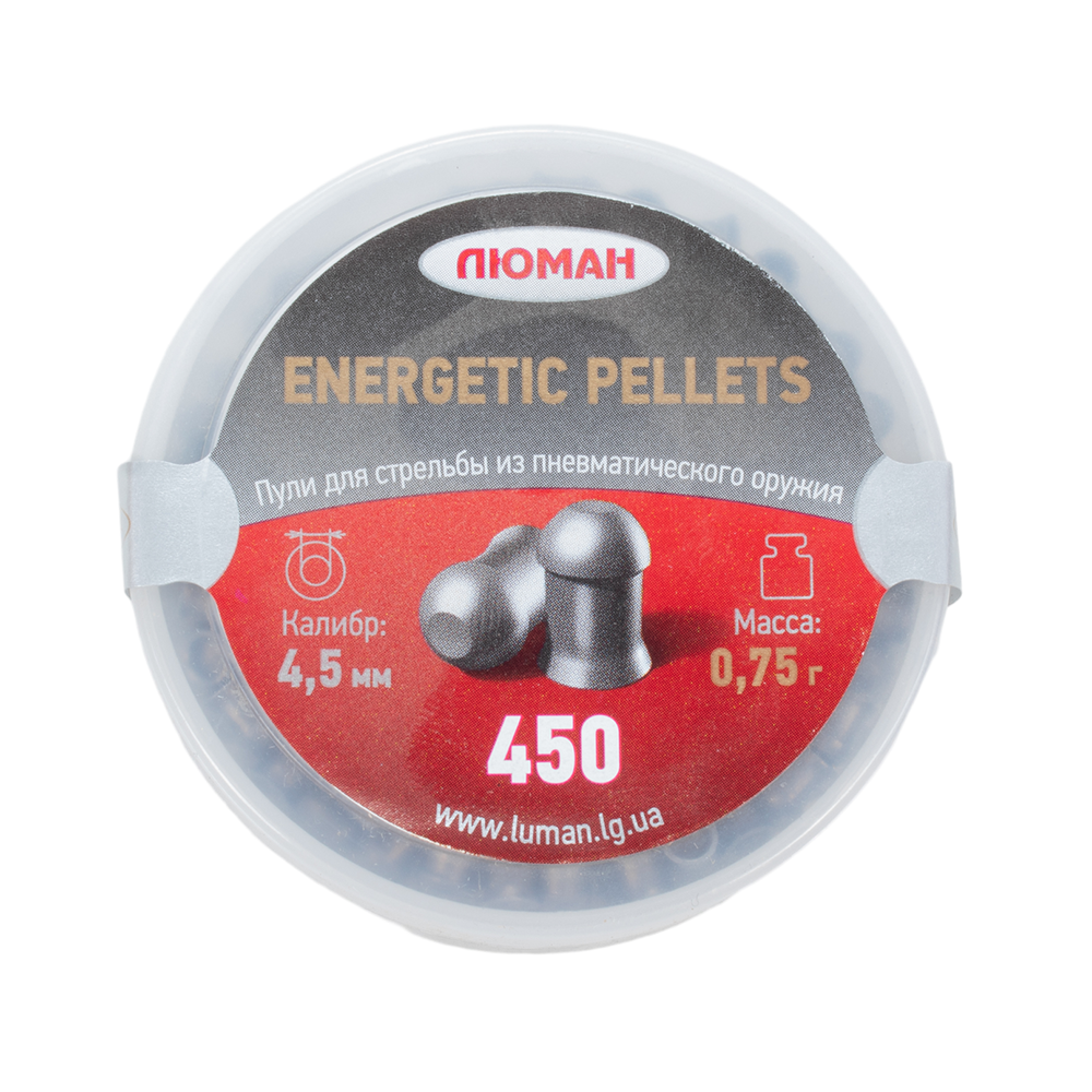 Пуля пневматическая "Energetic pellets", 0,75 г. 4,5 мм. (450 шт.) (36 в упаковке). Фото №1
