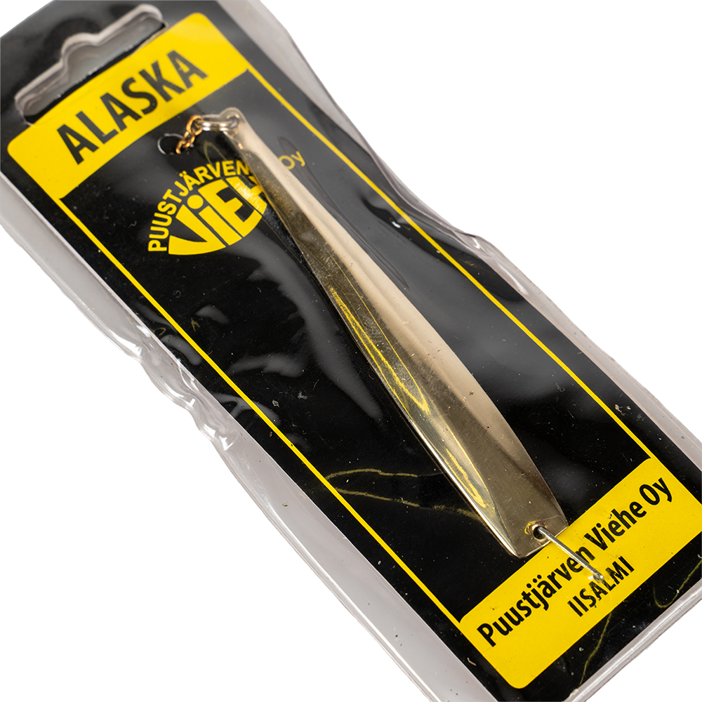 Блесна Puustjarven Alaska 90мм, 18гр, цвет (Mes/Hop) цепочка-крючок. Фото №3