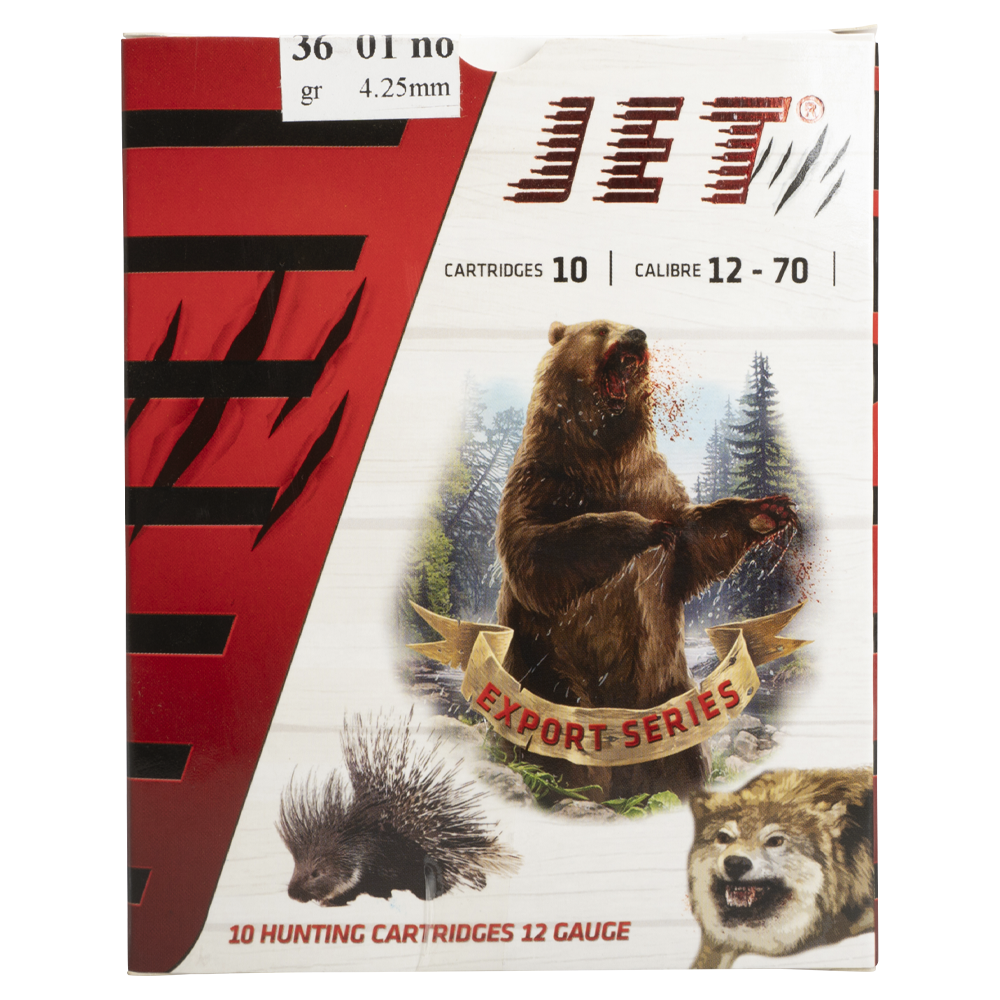 Патрон JET полумагнум 12/70 №01 (0) 36 гр. (пач 10 шт/короб 300). Фото №5