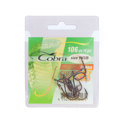 Крючок "Hanna" NSB-02 106 (10шт) (Cobra). Фото №1