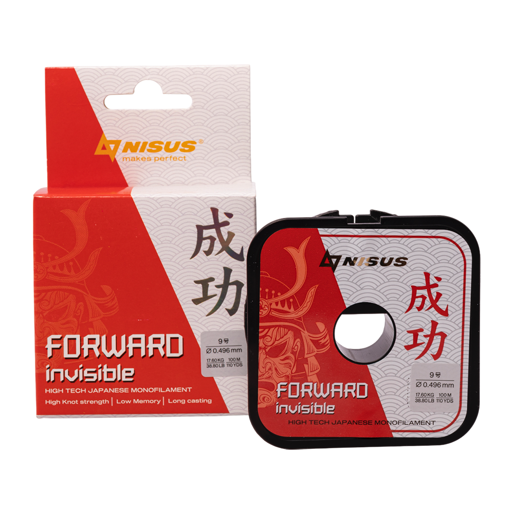 Леска Nisus Forward Invisible 0,496mm/100m Nylon (N-FI-0496-100) . Фото №1