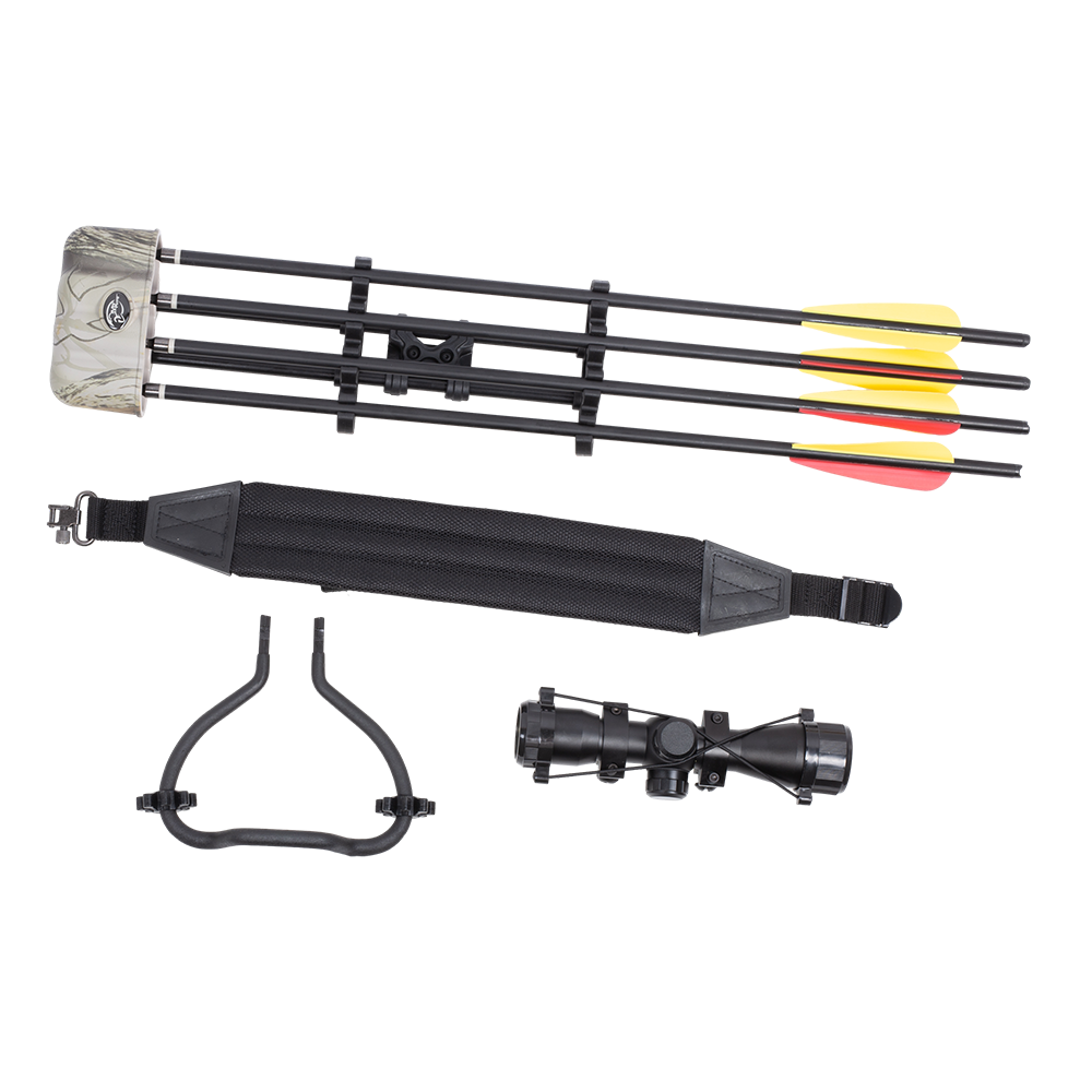 Приклад для арбалета Man Kung XB56, блочный, god camo, кивер, стрелы 4 шт., прицел, крепеж. Фото №14