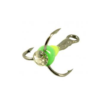 Крючок тройной №14 с каплей цвет 05 (10шт/упак, блист). Фото №1