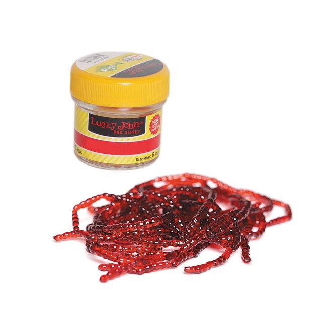 Насадка исусственная съедобная LJ Pro Series EXTRA BLOOD WORM XL мотыль 160шт.. Фото №2