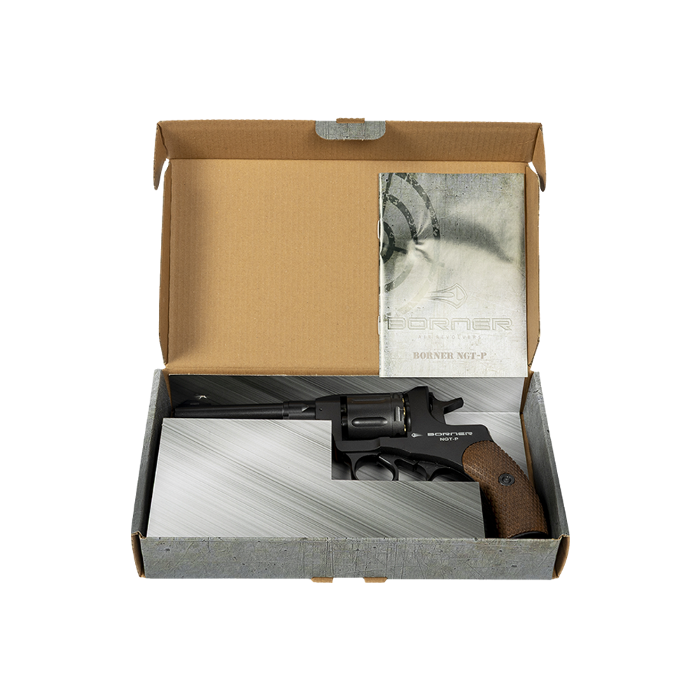 Пистолет пневматический BORNER NGT-P Black, калибр 4,5 мм/pellets. Фото №5