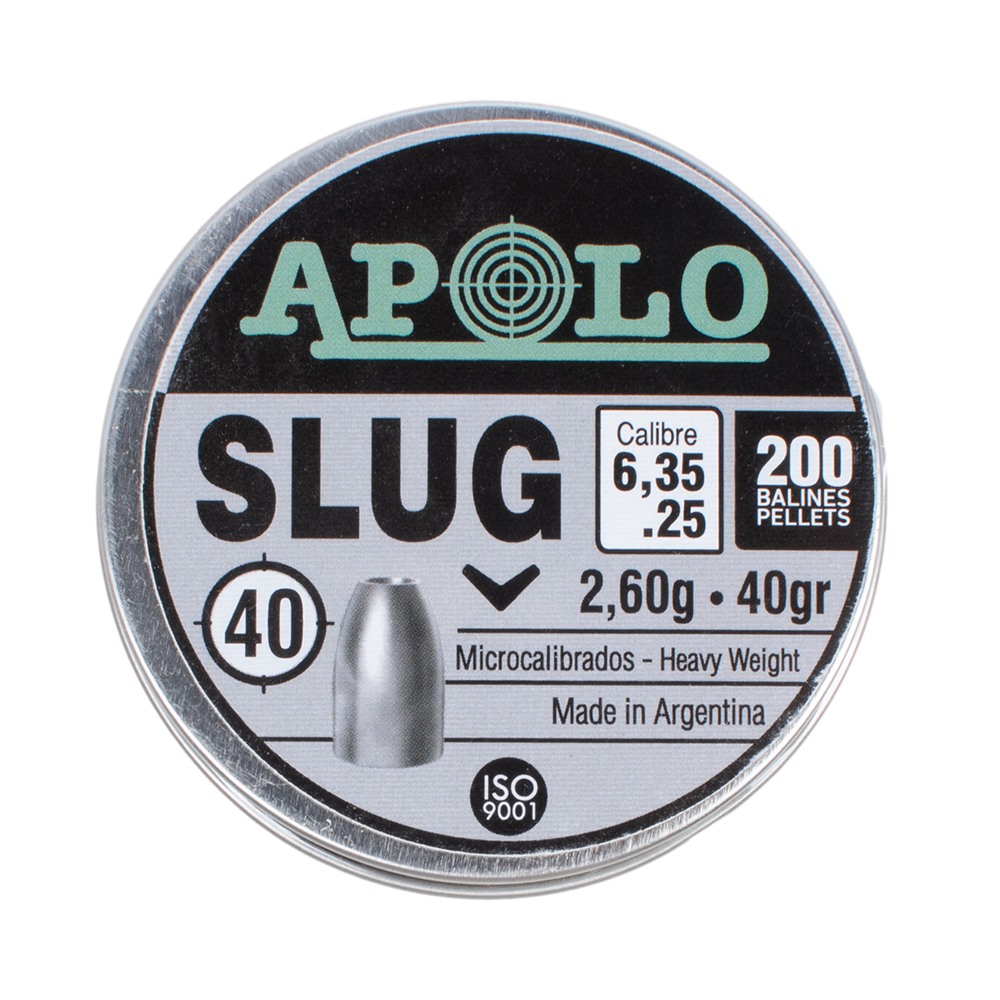 Пуля пневматическая APOLO "Slug", для винтовки, 6.35 2.6 гр. (200 шт.). Фото №1