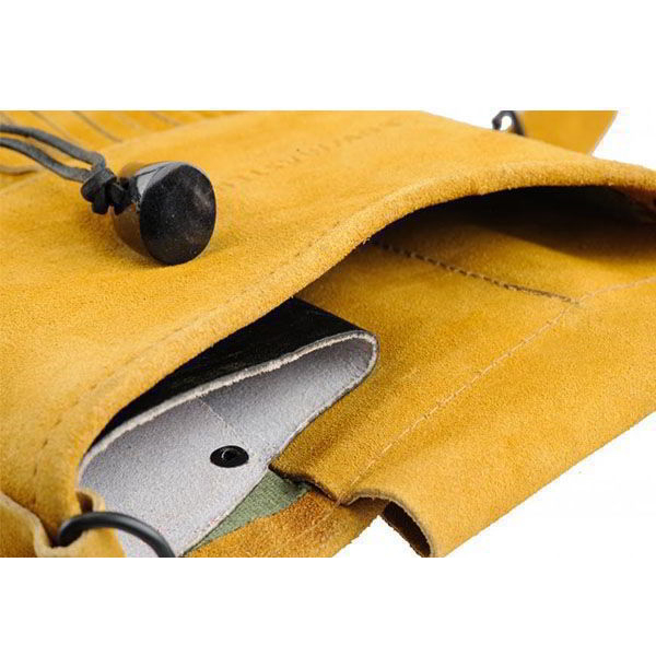 Колчан Tento - замшевый желто-коричневый (застежка - рог буйвола). Фото №4