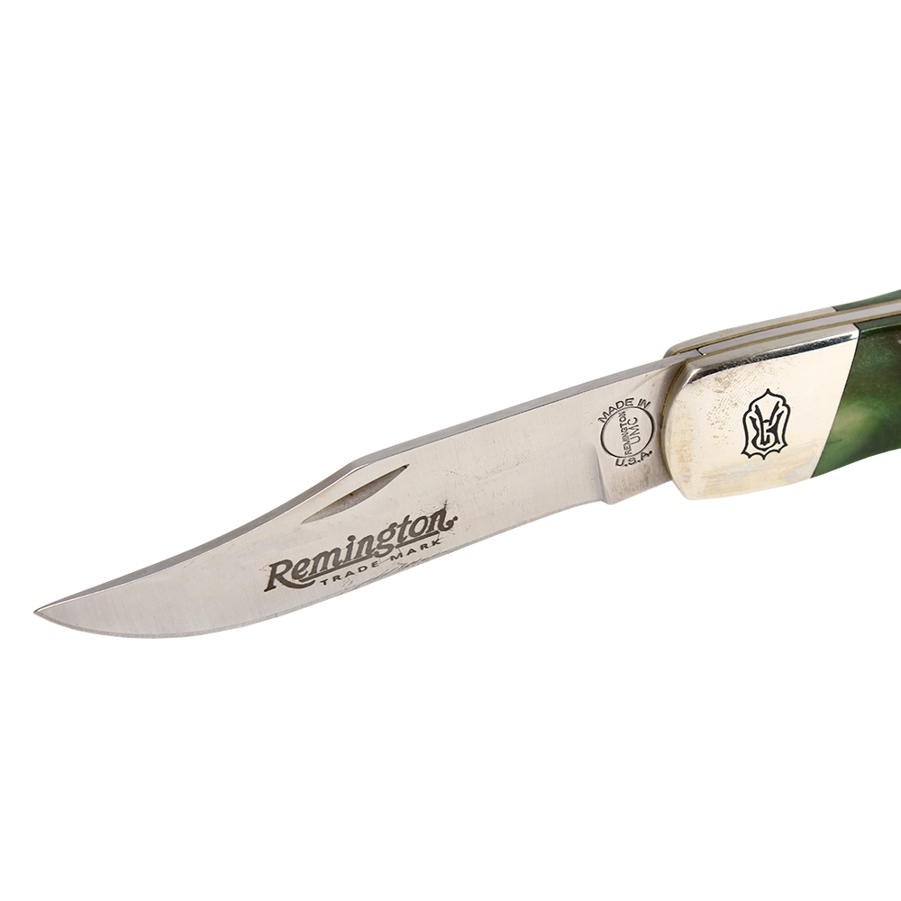 Нож Remington Green Jigged Bone - Lockback. Фото №3