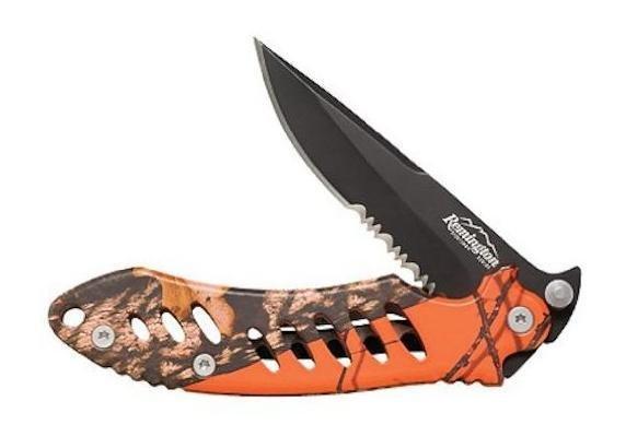 Нож Remington F.A.S.T. Large Camo Folder - Mossy Oak Blaze Orange/Black. Фото №2 Нож Remington F.A.S.T. Large Camo Folder - Mossy Oak Blaze Orange/Black. Фото №2