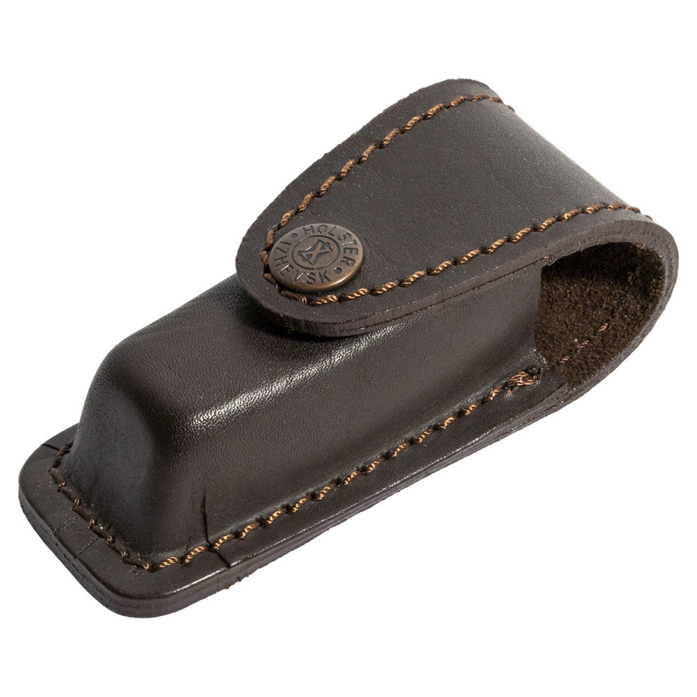 Чехол для ножа «Викторинокс» (м) (кожа, коричневый) (Хольстер). Фото №1 Чехол для ножа «Викторинокс» (м) (кожа, коричневый) (Хольстер). Фото №1