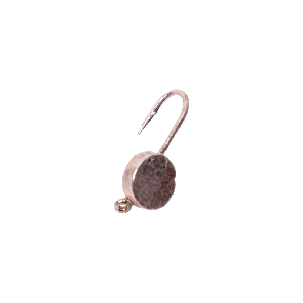 Мормышка вольфрамовая Шайба с ушком 4мм 0,6г серебро. Фото №1