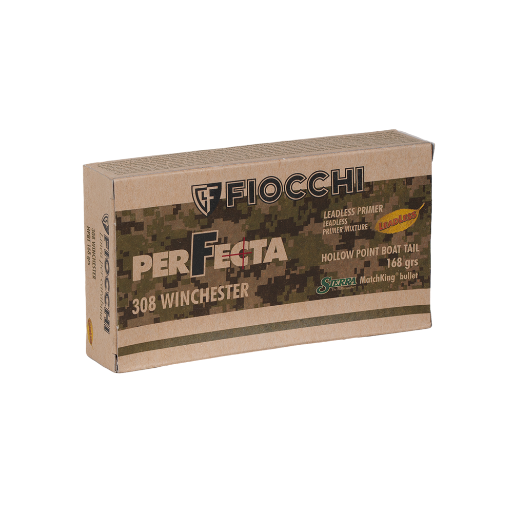 Патрон нарезной FIOCCHI калибр 308 WIN HPBT Perfecta 168 grn. (в пачке 20 шт.). Фото №3