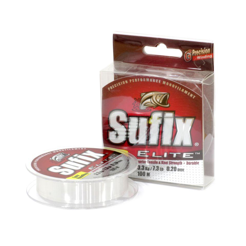 Леска Sufix Elite Clear 100м 0,14мм. Фото №1 Леска Sufix Elite Clear 100м 0,14мм. Фото №1