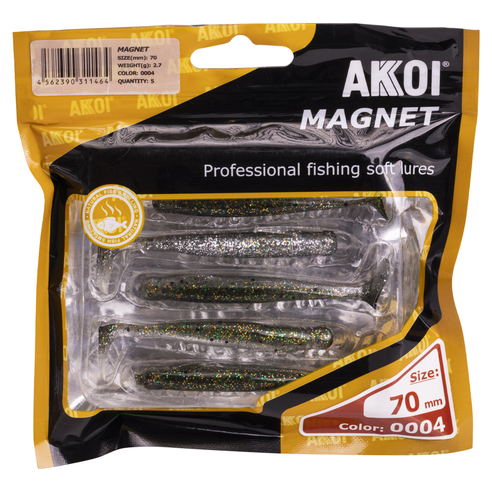 Приманка AKKOI Magnet (виброхвост) 70 4 (уп. 5/8шт). Фото №4 Приманка AKKOI Magnet (виброхвост) 70 4 (уп. 5/8шт). Фото №4