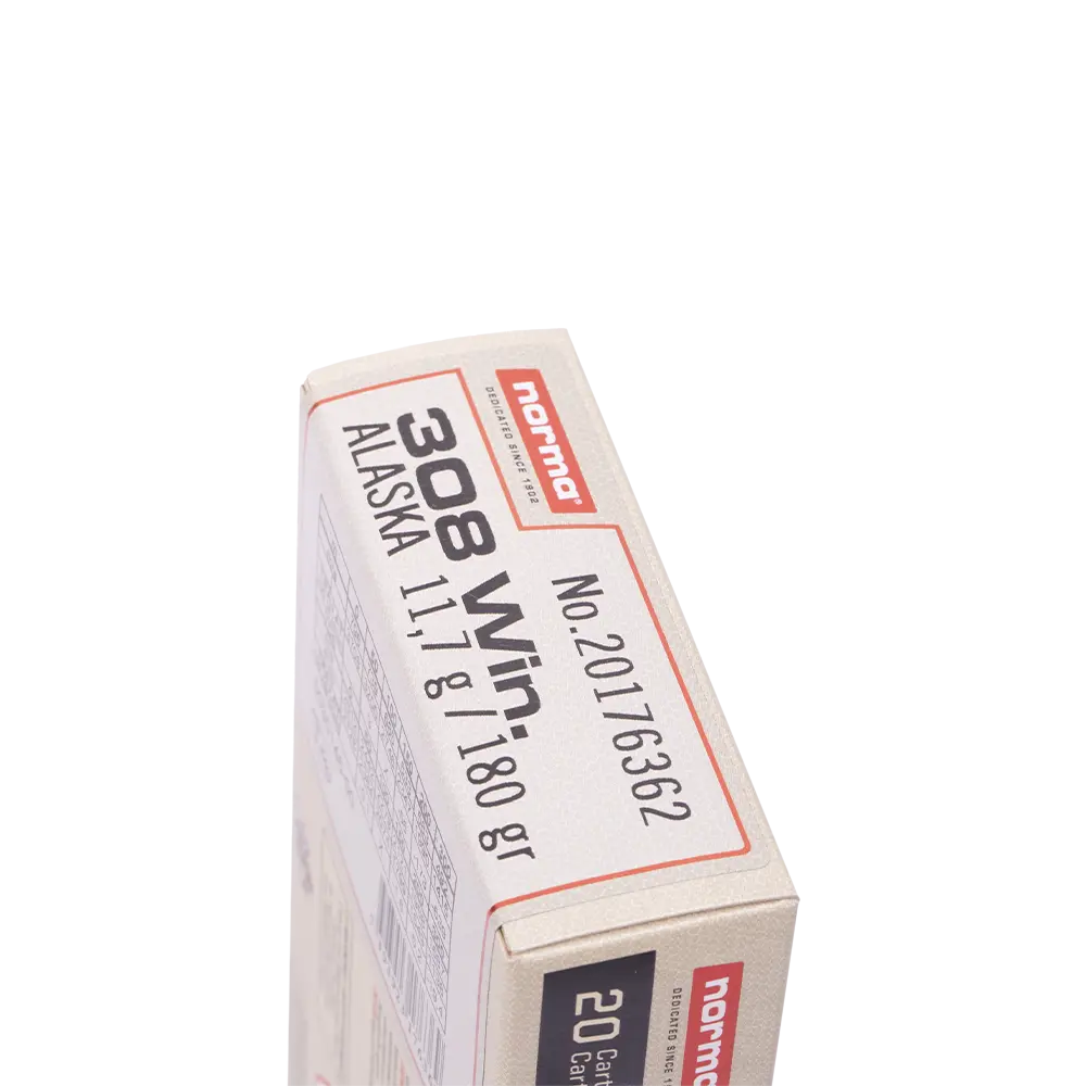 Патрон нарезной NORMA калибр 308 WIN Alaska 11.7 гр (180 grn). (в пачке 20 шт.). Фото №2 Патрон нарезной NORMA калибр 308 WIN Alaska 11.7 гр (180 grn). (в пачке 20 шт.). Фото №2