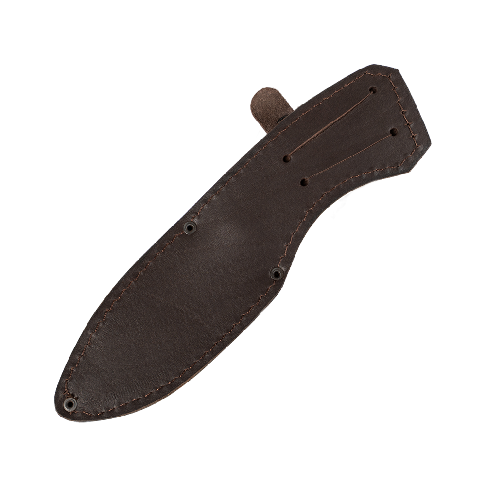 Нож МС "Разделочный", кованая сталь, ХВ5, лит. мельхиор, орех (кап). Фото №8