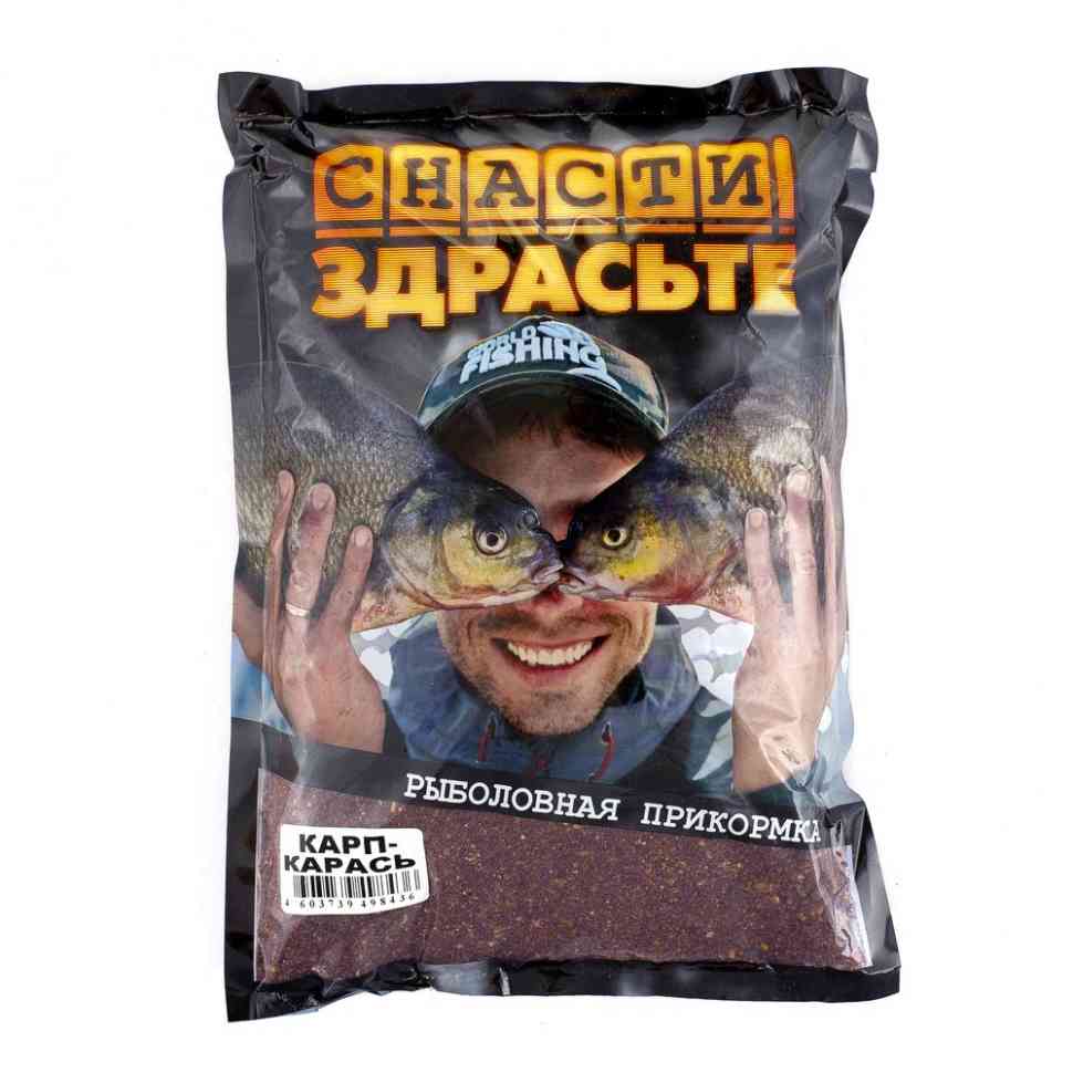 Прикормка «СНАСТИ ЗДРАСЬТЕ!» Карп / Карась, 800гр. Фото №2