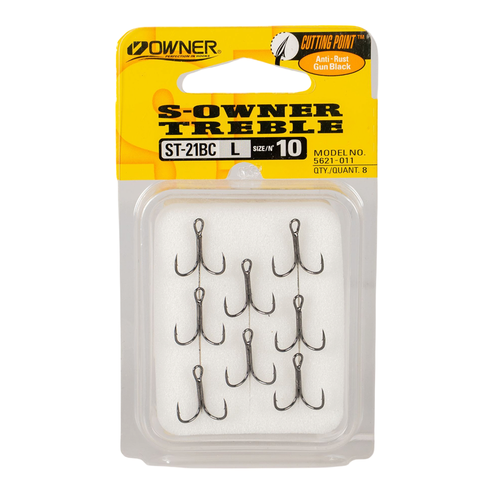 Крючок тройной Owner ST-21BC № 10 (8шт) . Фото №1