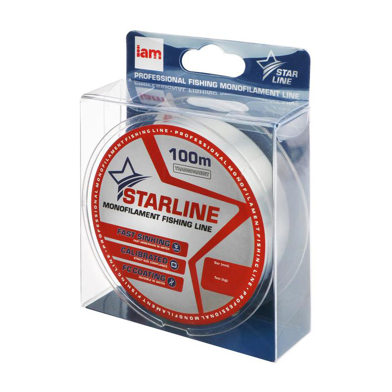 Леска Монофильная IAM Starline 100m 0.331 прозрачная. Фото №1