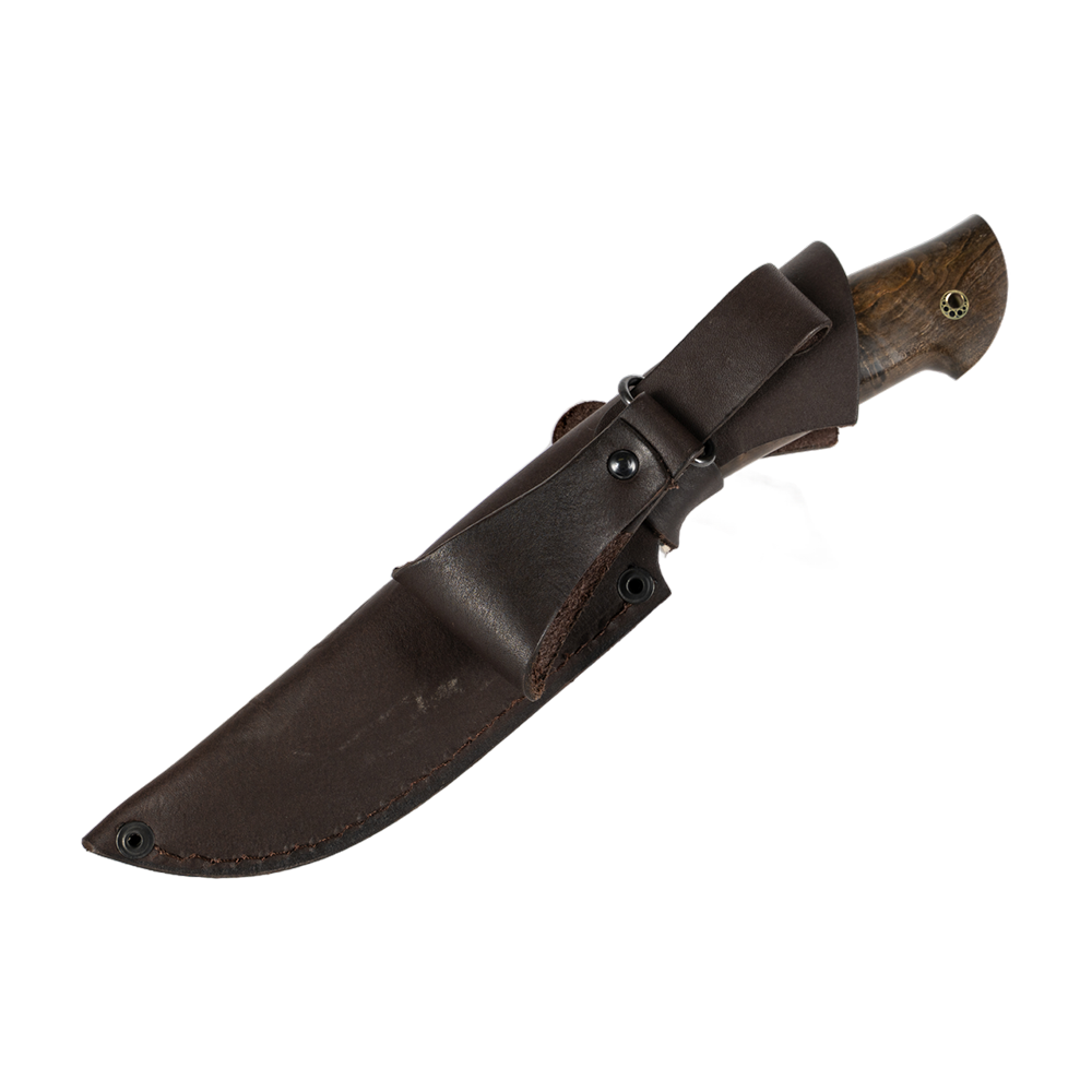 Нож МС "Скиф",сталь PGK, мельхиор, рукоять стабилизированная карельская береза. Фото №9 Нож МС "Скиф",сталь PGK, мельхиор, рукоять стабилизированная карельская береза. Фото №9