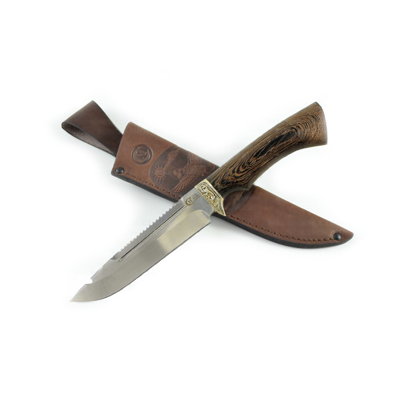 Нож "Щука" кованая сталь 95х18 (венге, литье) (ИП Семина). Фото №2