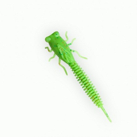 Приманка силиконовая Fanatik Larva 3" 75мм, (6шт. упак.) цвет 020. Фото №2