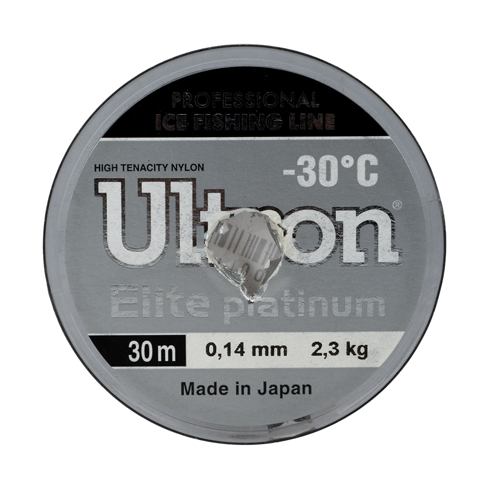 Леска монофиламентная ULTRON Elite Platinum 0.14мм/30м 2,3кг сереб.. Фото №1 Леска монофиламентная ULTRON Elite Platinum 0.14мм/30м 2,3кг сереб.. Фото №1