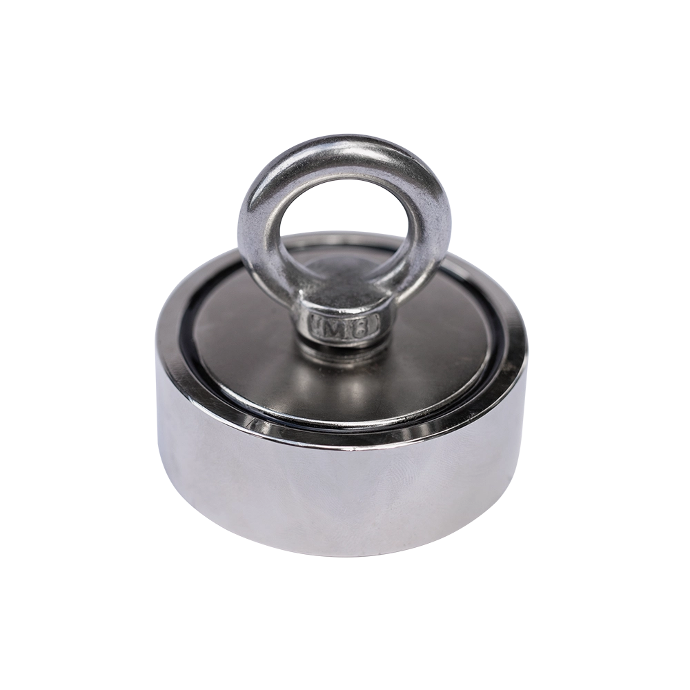 Поисковой магнит ОхотАктив, неодимовый, двухсторонний, D 60 мм, сила сцепления 130 кг. Фото №1