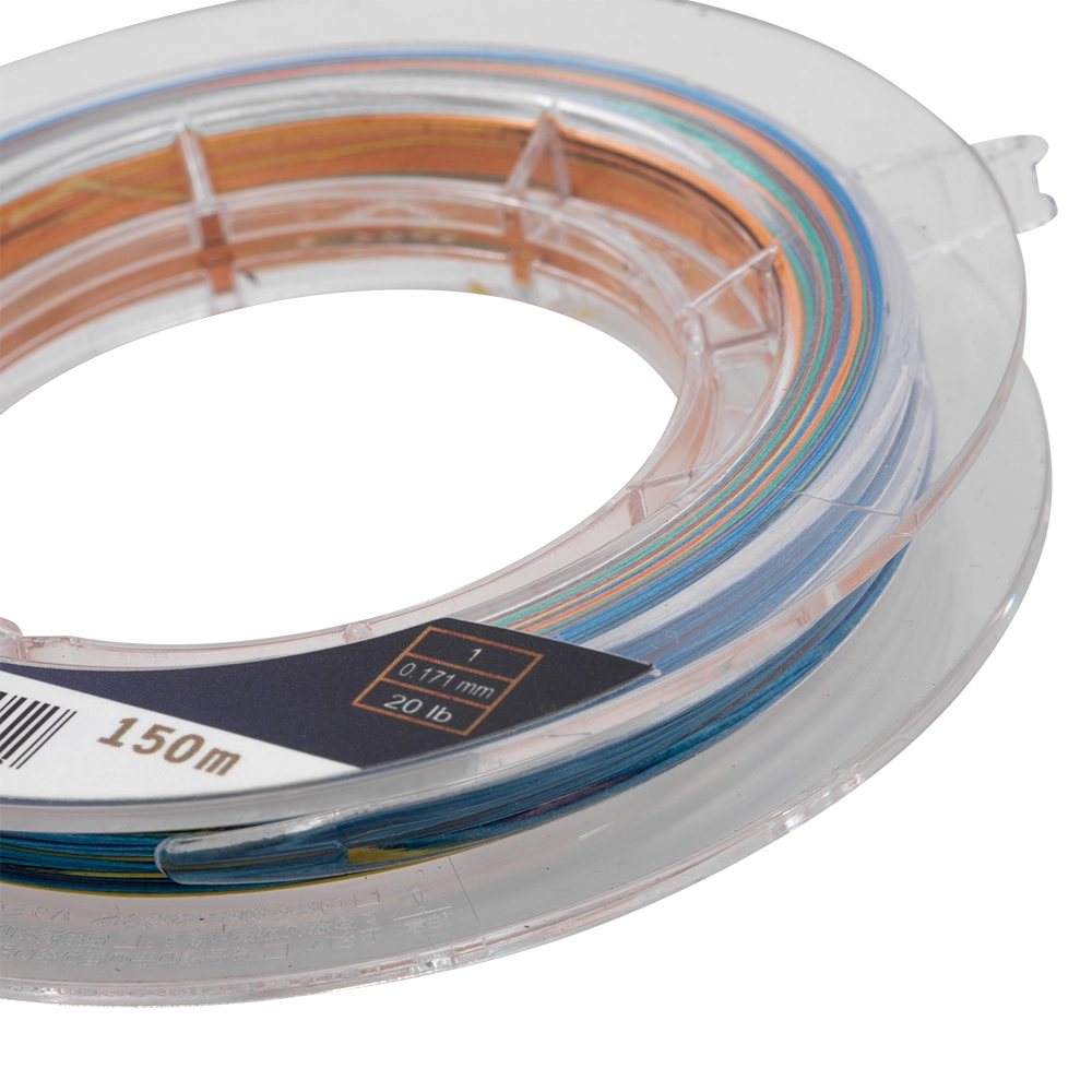 Шнур плетеный WX8 SPEED FORCE 1.0 (20 lb; 0.171 мм. 9.06 кг.) 150 м. (мультиколор). Фото №3 Шнур плетеный WX8 SPEED FORCE 1.0 (20 lb; 0.171 мм. 9.06 кг.) 150 м. (мультиколор). Фото №3