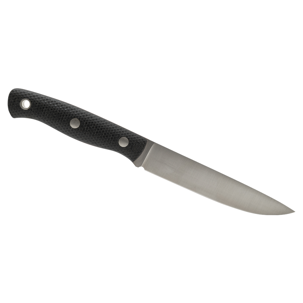 Нож Южный крест Slender M, клинок VG-10, рукоять микарта черная, насечка. Фото №2