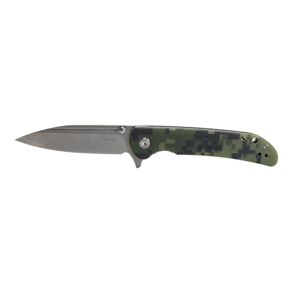 Нож складной Kranch C-125, клинок AUS8, рукоять G10 camo. Фото №1 Нож складной Kranch C-125, клинок AUS8, рукоять G10 camo. Фото №1