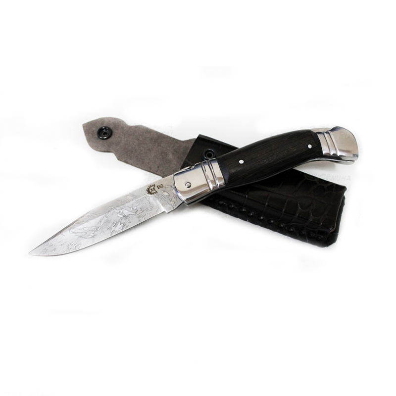 Нож "Каюр" складной, ст. D-2 (ИП Семина). Фото №2