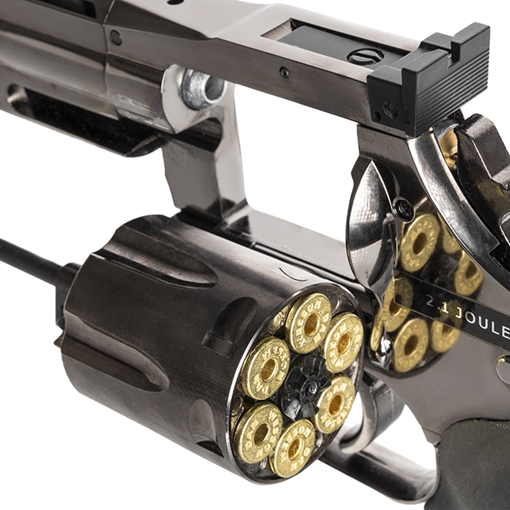 Револьвер пневматический ASG Dan Wesson 715 4" Steel grey, калибр 4,5 мм. Фото №7