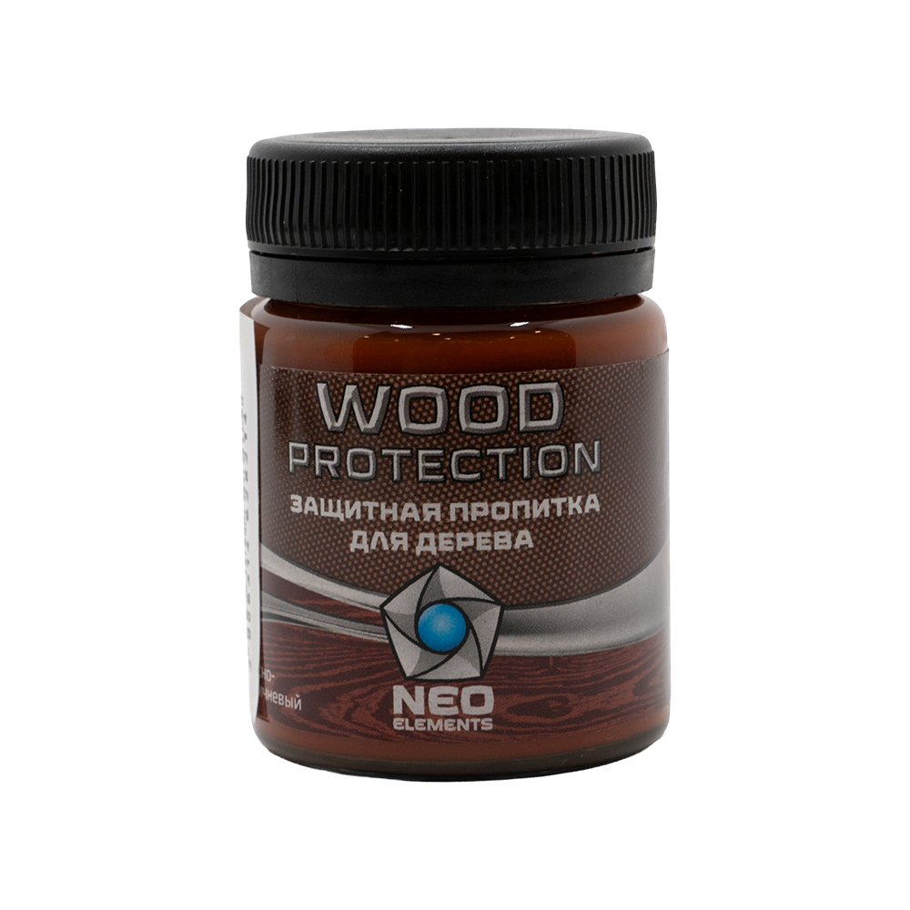 Пропитка для дерева Wood Protection красно-корич., 50мл.. Фото №1