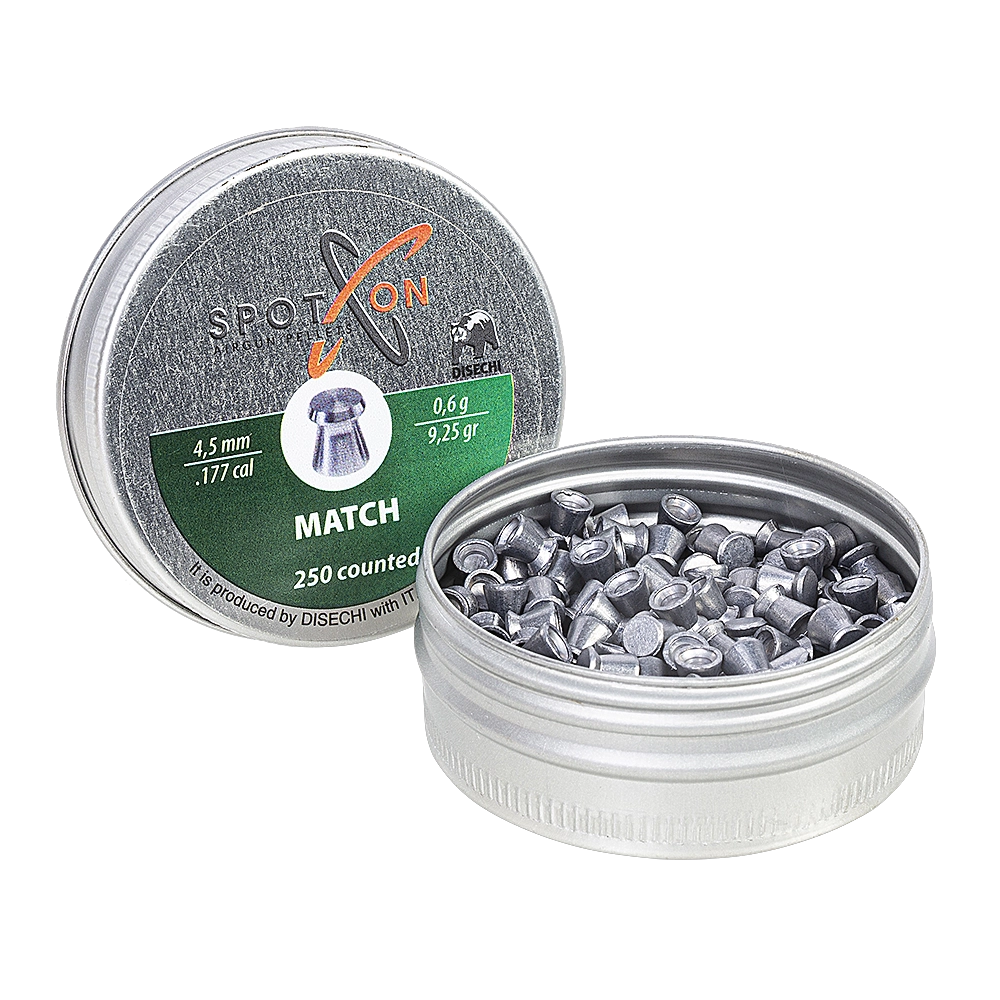 Пуля пневматическая SPOTON Match 4,5 мм, 0,60 гр. (250 шт). Фото №3