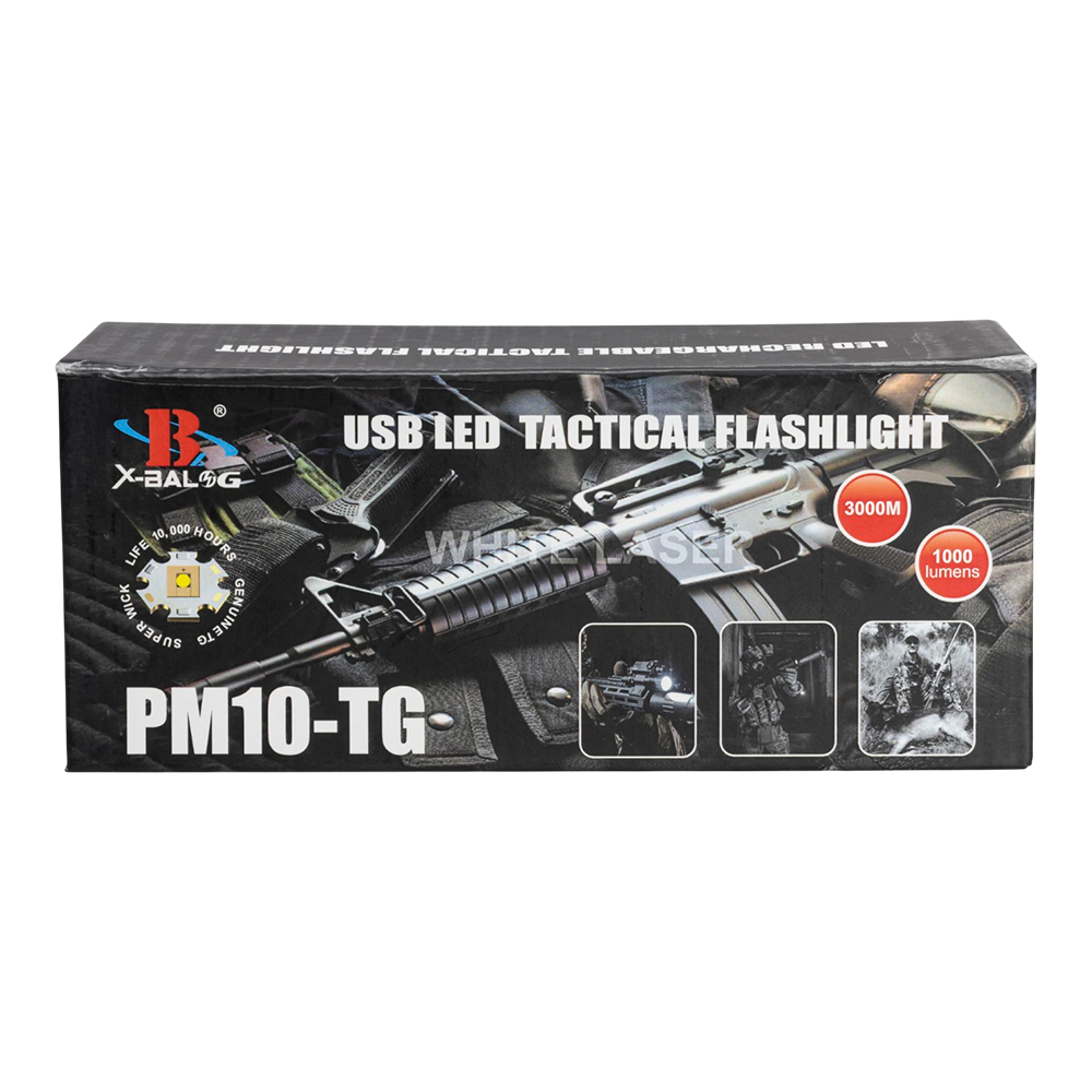 Фонарь ручной Q92-TG (подствольный), с выносной кнопкой и креплением для ружья. Фото №8