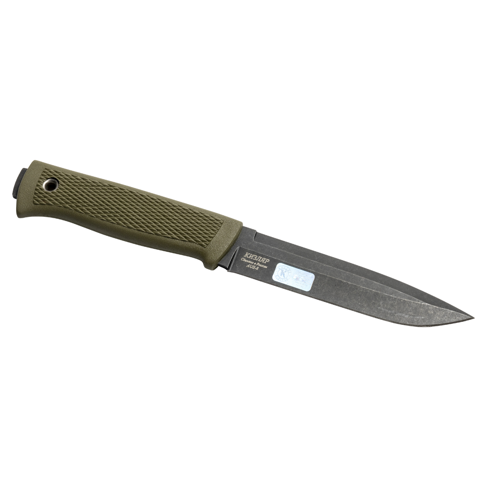 Нож Кизляр "Филин" (рукоять эластрон), цвет: хаки. Фото №3 Нож Кизляр "Филин" (рукоять эластрон), цвет: хаки. Фото №3