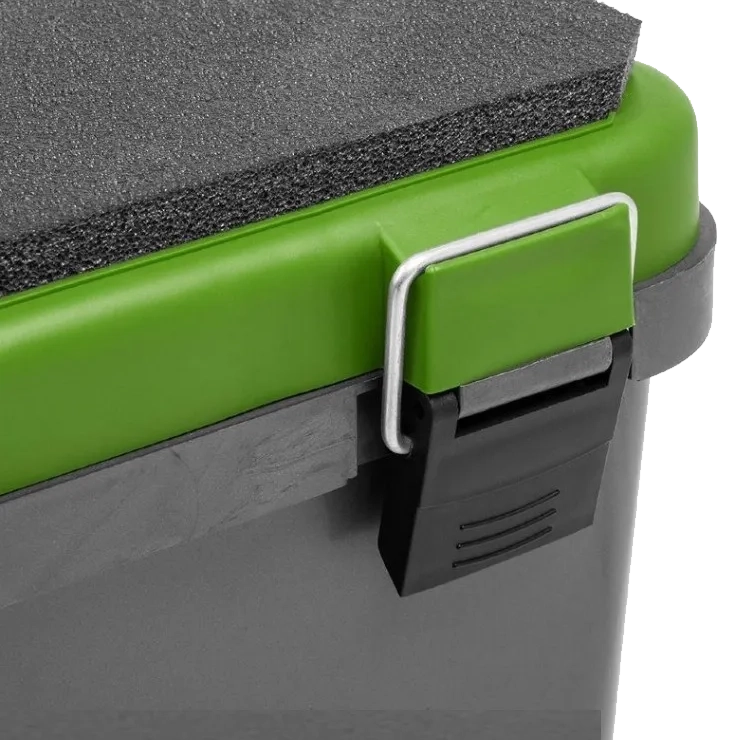 Ящик рыболовный зимний односекционный серый/салатовый Helios (HS-IB-19-GG-1). Фото №3 Ящик рыболовный зимний односекционный серый/салатовый Helios (HS-IB-19-GG-1). Фото №3