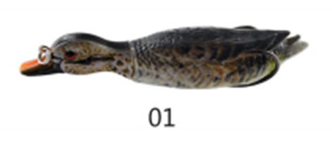 Воблер MADFISH Duck4 127мм, 22г, заглубление 0-1м, цвет 01. Фото №1