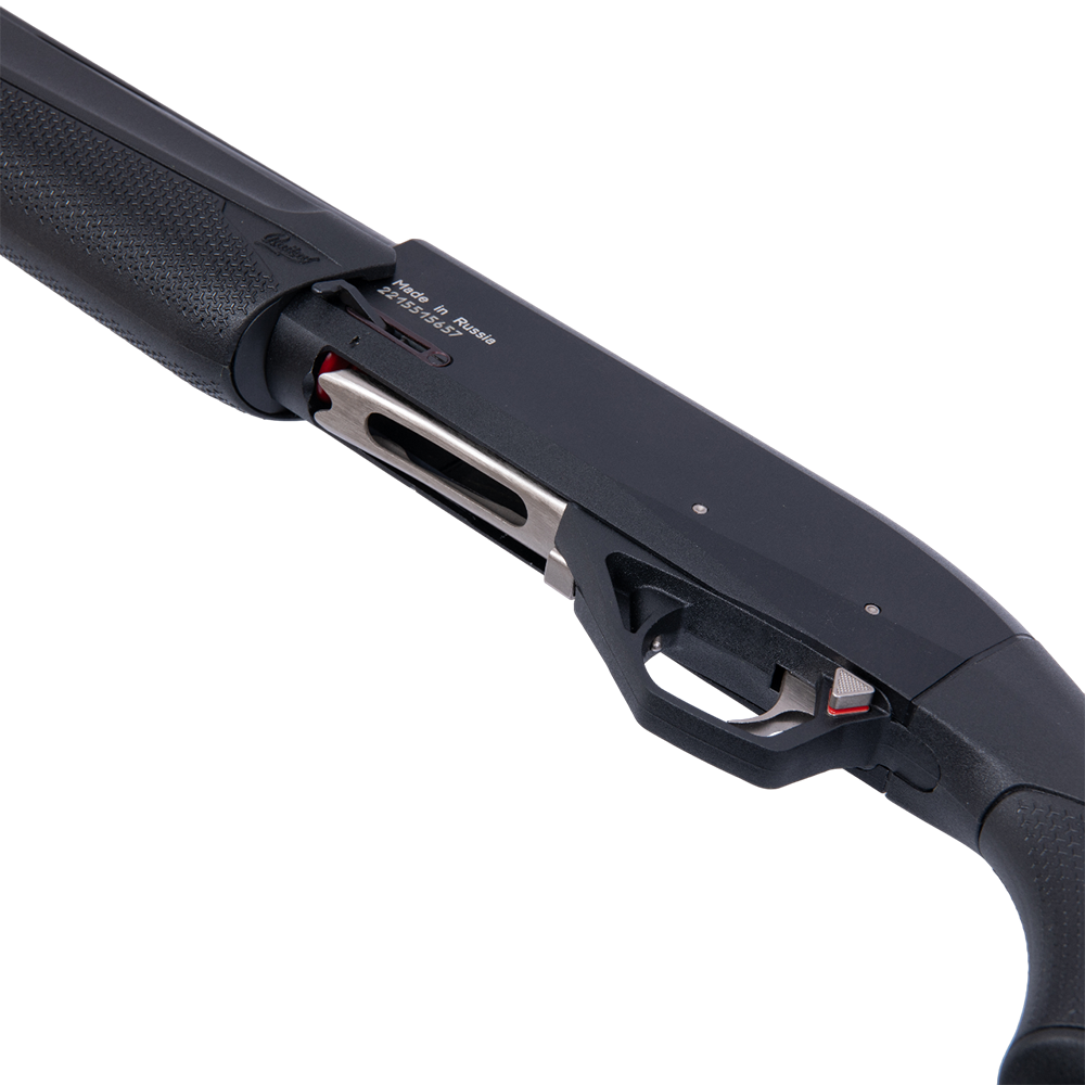 Ружье МР-155 12/76, пластик, 3 дульные насадки, 4/2п., курок никель, полуавтомат газоотводный, L=710, экс. Фото №8 Ружье МР-155 12/76, пластик, 3 дульные насадки, 4/2п., курок никель, полуавтомат газоотводный, L=710, экс. Фото №8