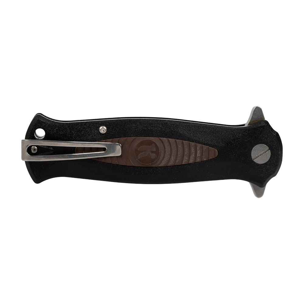 Нож складной Кизляр "КО" (рукоять эластрон), цвет: хаки. Фото №4