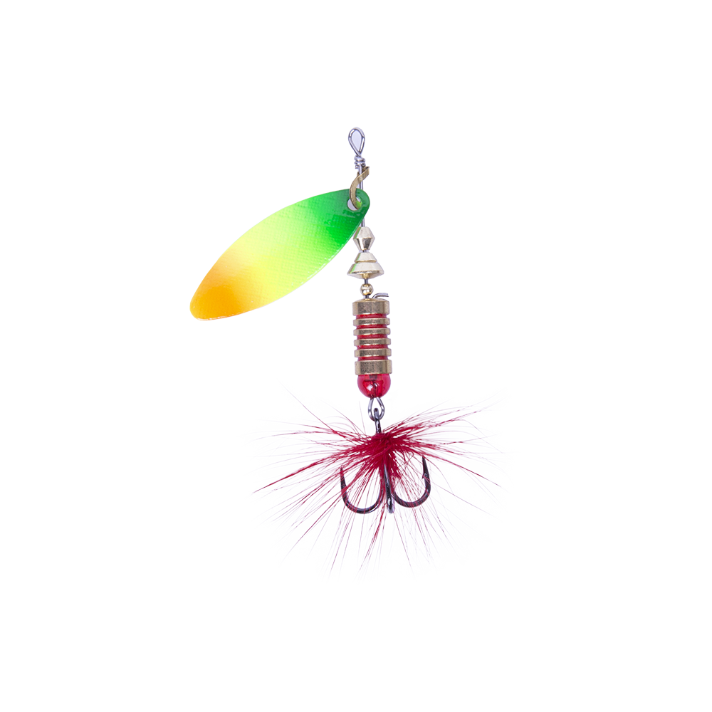 Блесна вращающаяся MADFISH Aglia Long №1, 6гр, цвет (Rainbow). Фото №2