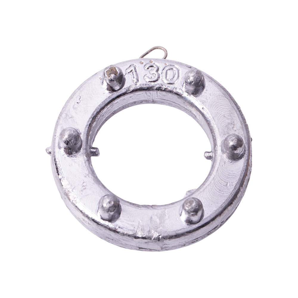 Груз "Кольцо" с шипами и ушком 130гр.. Фото №1