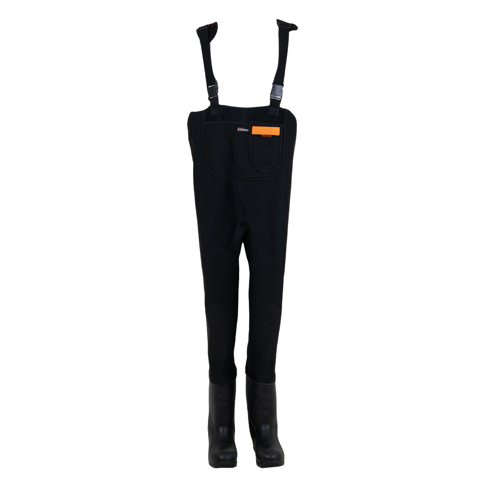 Вейдерсы из неопрена Вездеход Топтыгин 2 с сапогами из ЭВА и ПУ (черный) р. 41. Фото №1