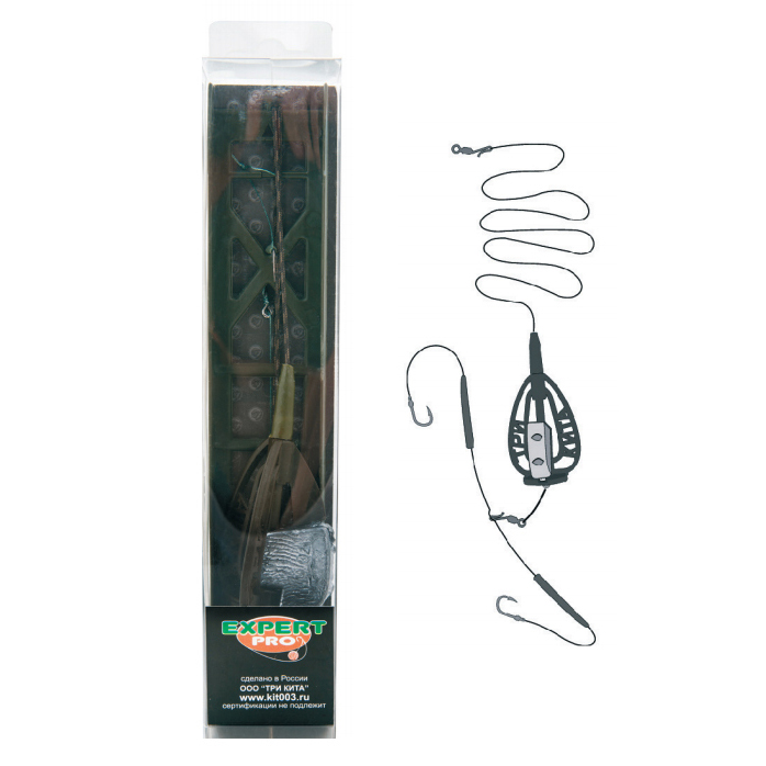 Снасть карповый монтаж "Метод" 90 гр. (Три кита). Фото №2 Снасть карповый монтаж "Метод" 90 гр. (Три кита). Фото №2