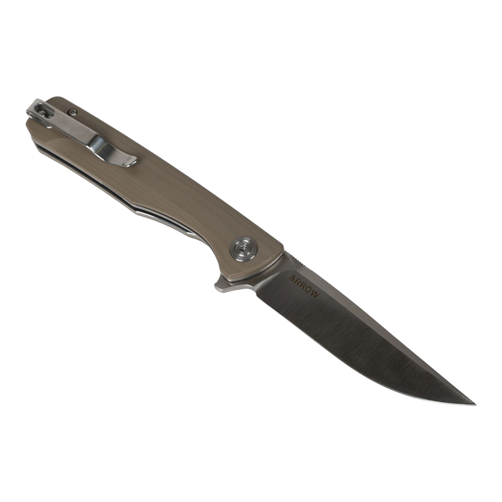 Нож складной Кизляр Arrow клинок D2, рукоять G10, песочный. Фото №6