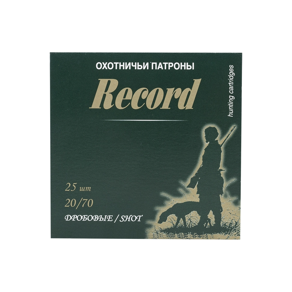 Патрон РЕКОРД 20/70 дробь № 4 (в пачке 25 шт.) (в коробке 250 шт.). Фото №5